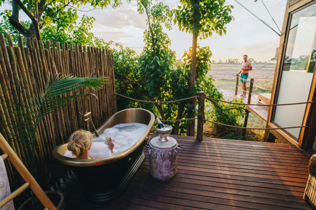 Best Bathtub in the world overlooking African Safari