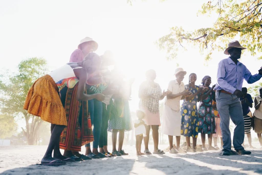 Visiting Authentic African Tribe in Botswana