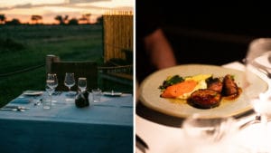  30 dinner in Atzaro Okavango Delta